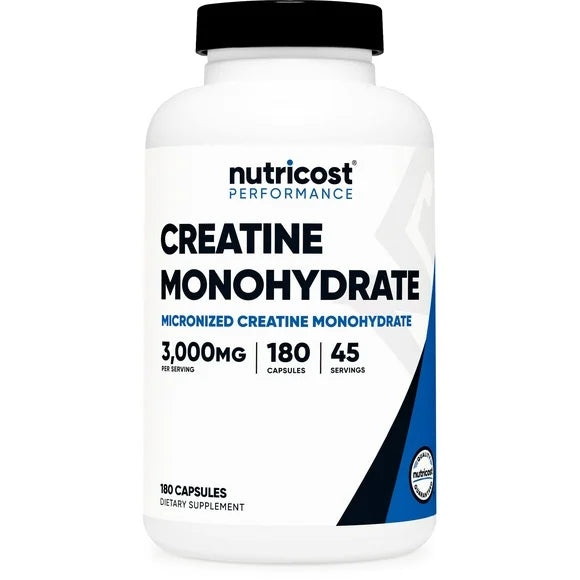 Creatine Monohydrate 3,000mg 180 Capsules Supplement O809111
