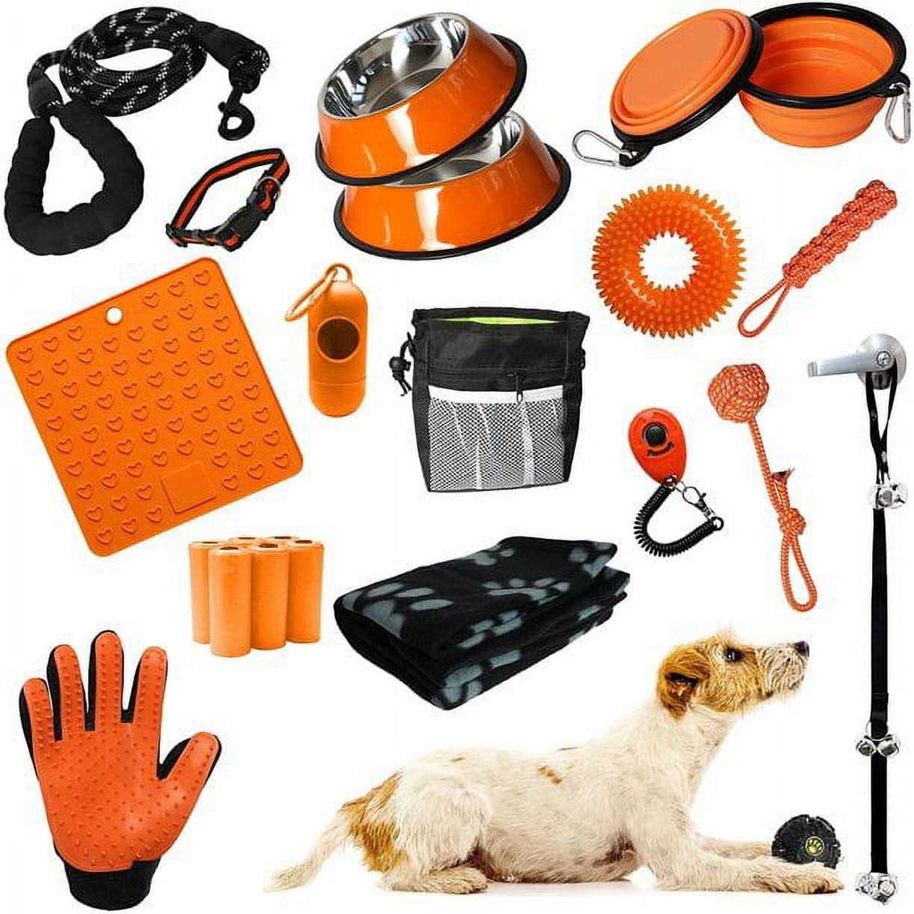 Puppy Starter Kit Dog Toys Dog Bed Blankets Grooming Tool D7003