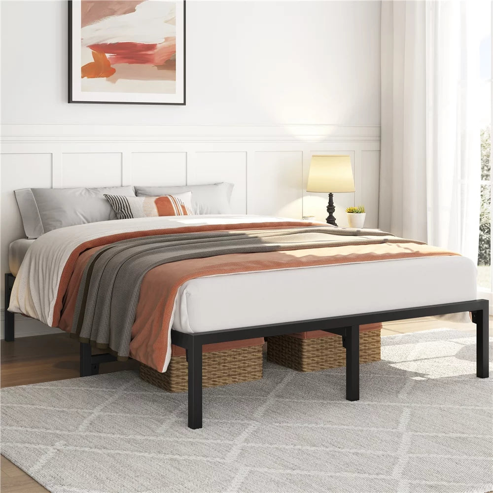 13 Twin Size Metal Bed Frame Black X627540