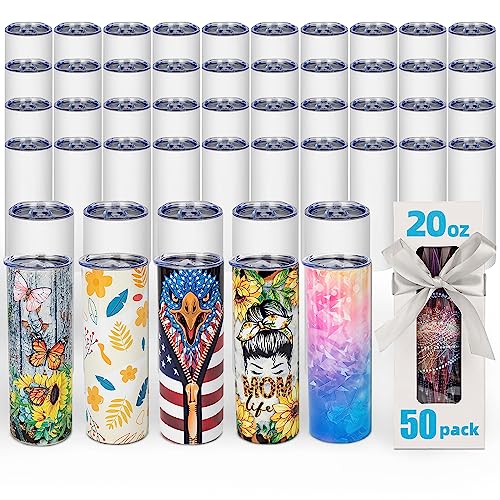 8 Pack 20 OZ Stainless Steel Insulated Sublimation Tumbler N40228