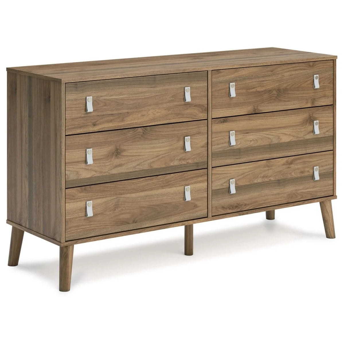 Honey Brown 6 Drawer Dresser D6565