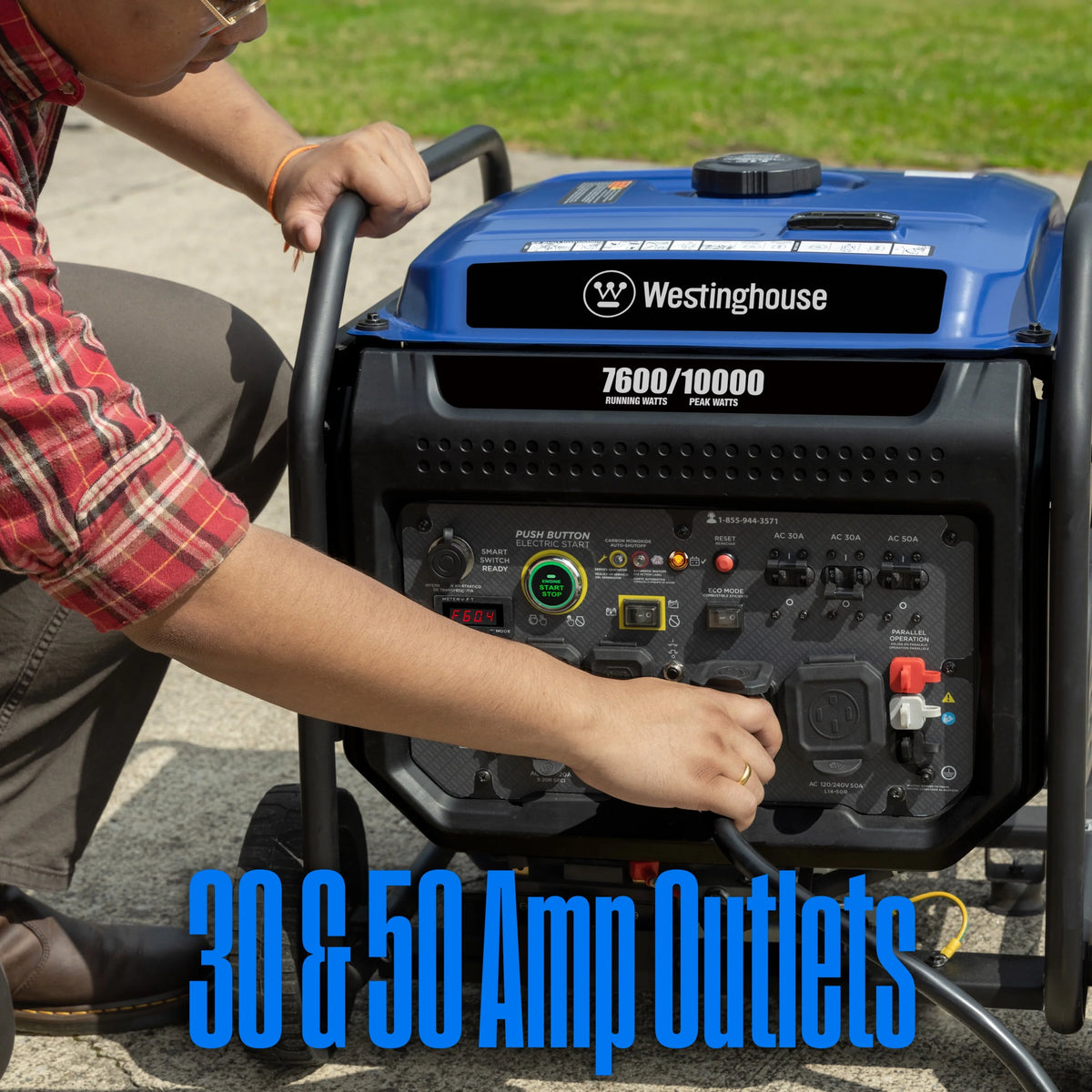 10,000 Peak Watt Portable Inverter Generator L6104