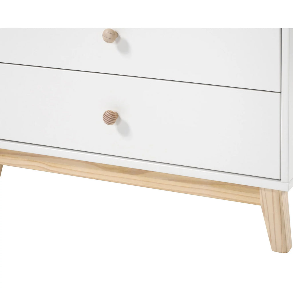 White 5-Drawer Chest A544
