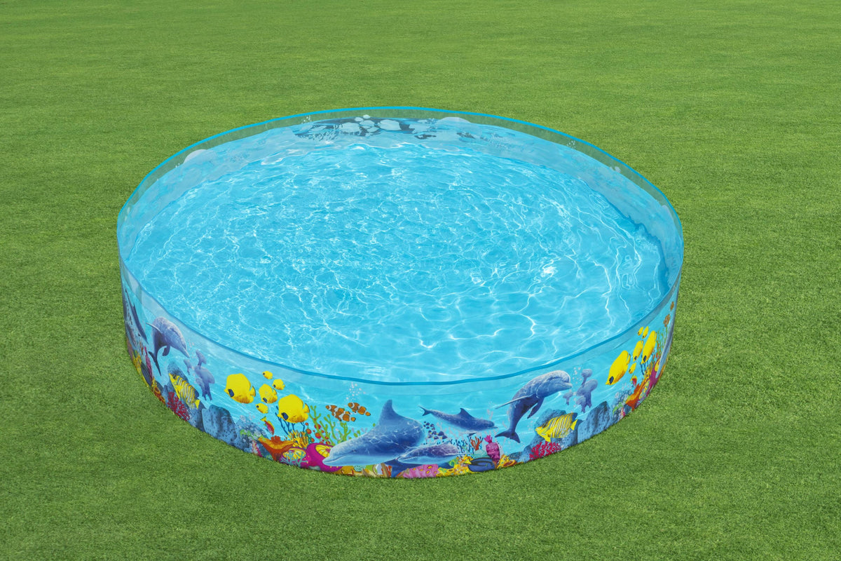 8' x 8' Multicolor Round Kiddie Pool B597
