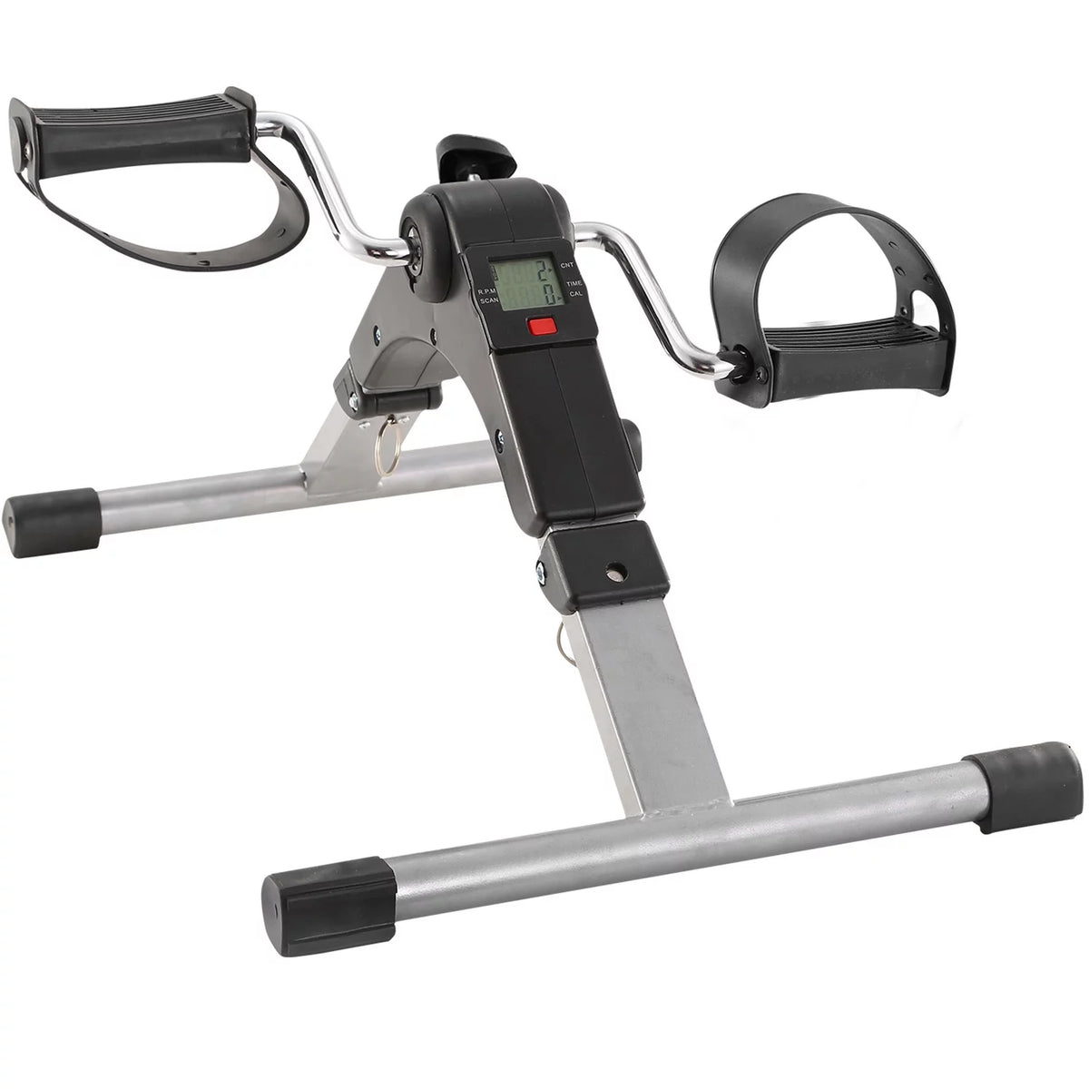Folding Stationary Exercise Bike LCD Display Black Z7663