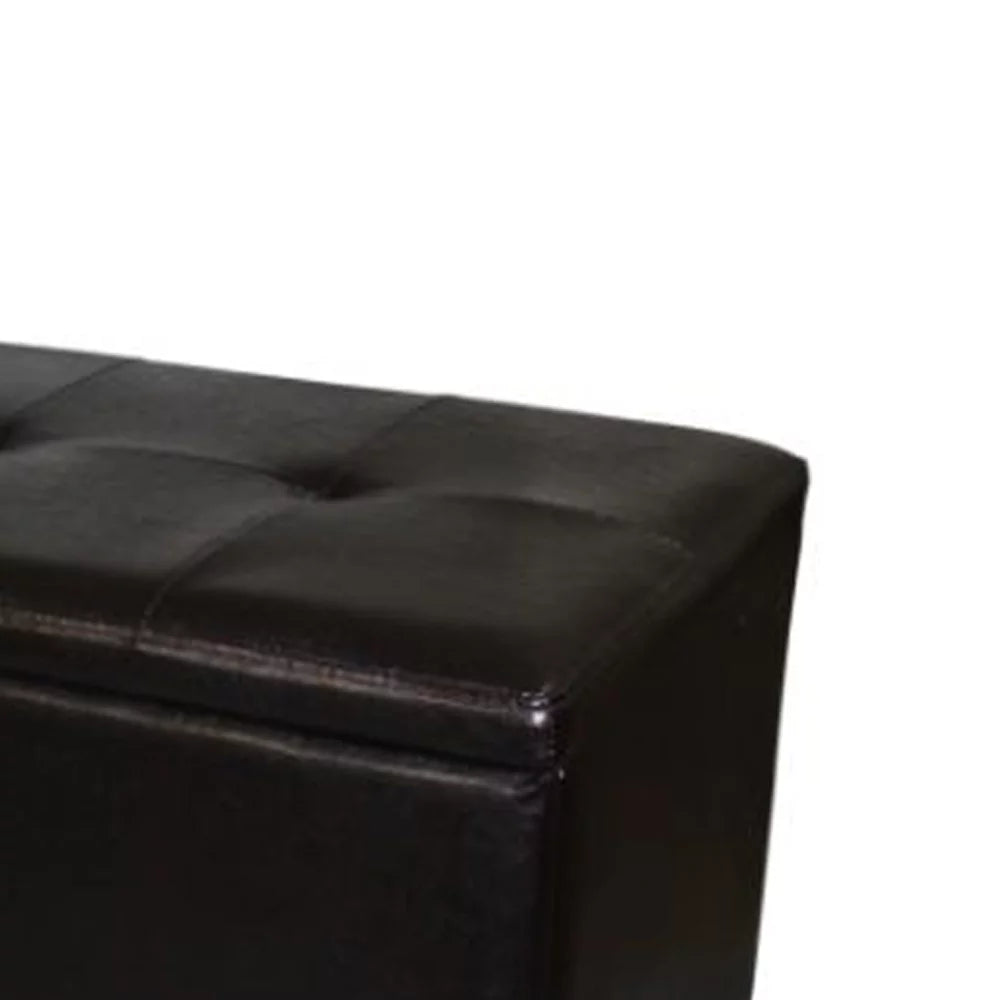 Dark Brown Wooden Shoe Storage Bench with Seating K15149