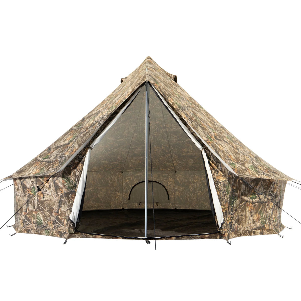 Canvas Bell Tent with Stove Jack, Water Repellent 4-Season Camp T18175