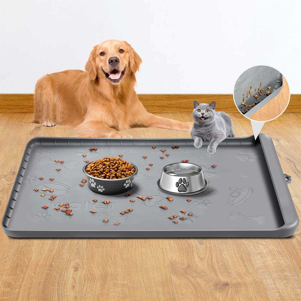 Silicone Dog Food Mat with Pocket B2278