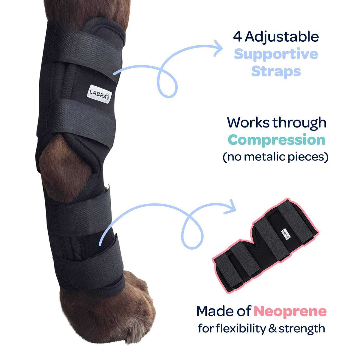 Dog Rear Leg Hock Joint Compression Wrap K1837