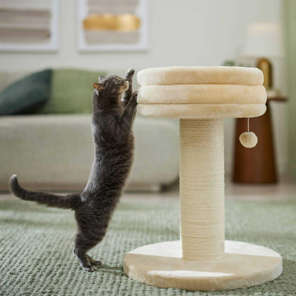 24.8-in Heavy Duty Faux Fur Cat Tree I2196