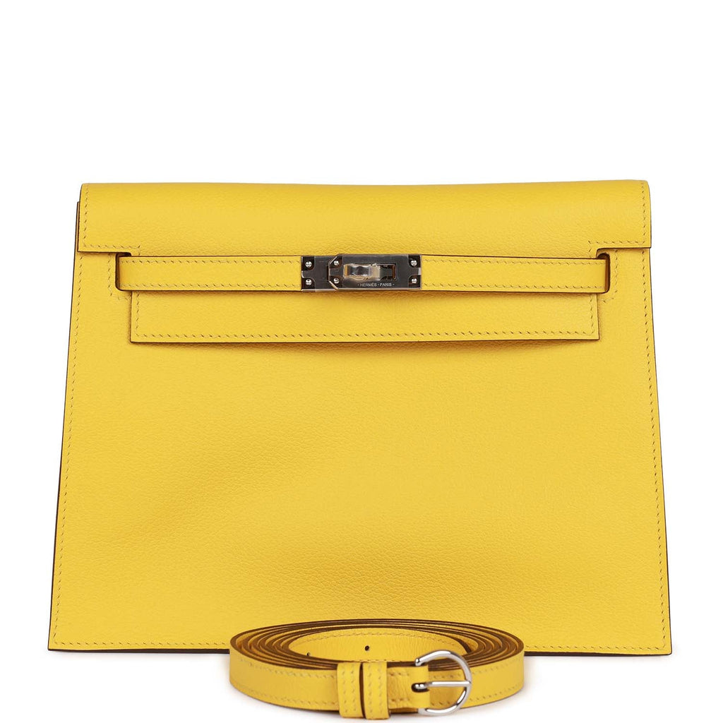Lime Evercolor Palladium Hardware Handbag B442