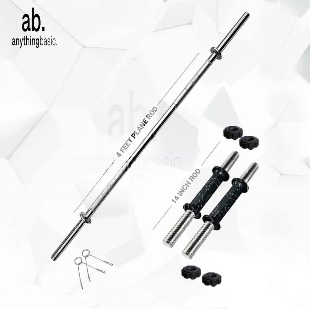 PVC 16 Kg Home Gym Set with Dumbbell Rods L360962