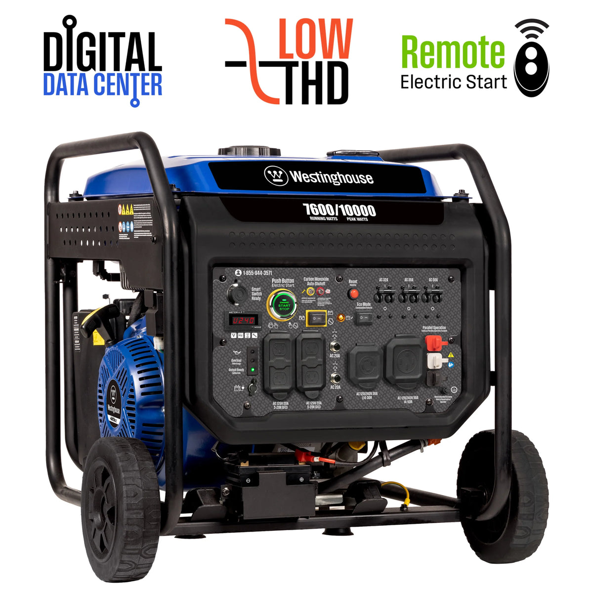 10,000 Peak Watt Portable Inverter Generator L6104