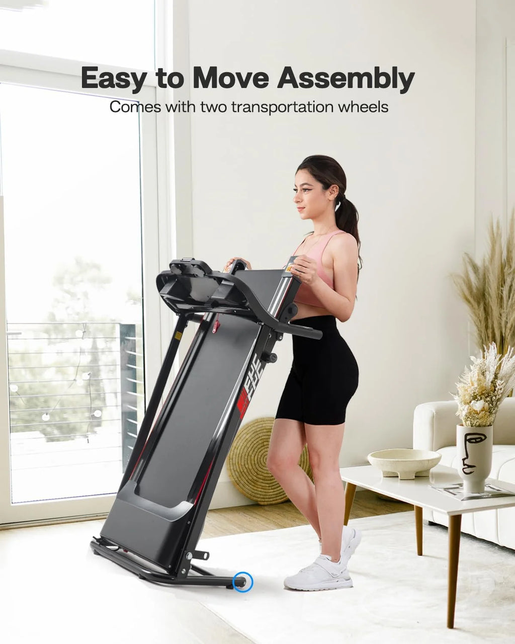 Foldable Treadmill with Incline and Bluetooth K243