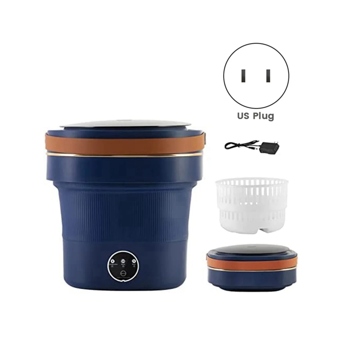8.5L Foldable Mini Washing Machine with Drainer Basket K582