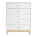 White 5-Drawer Chest A544