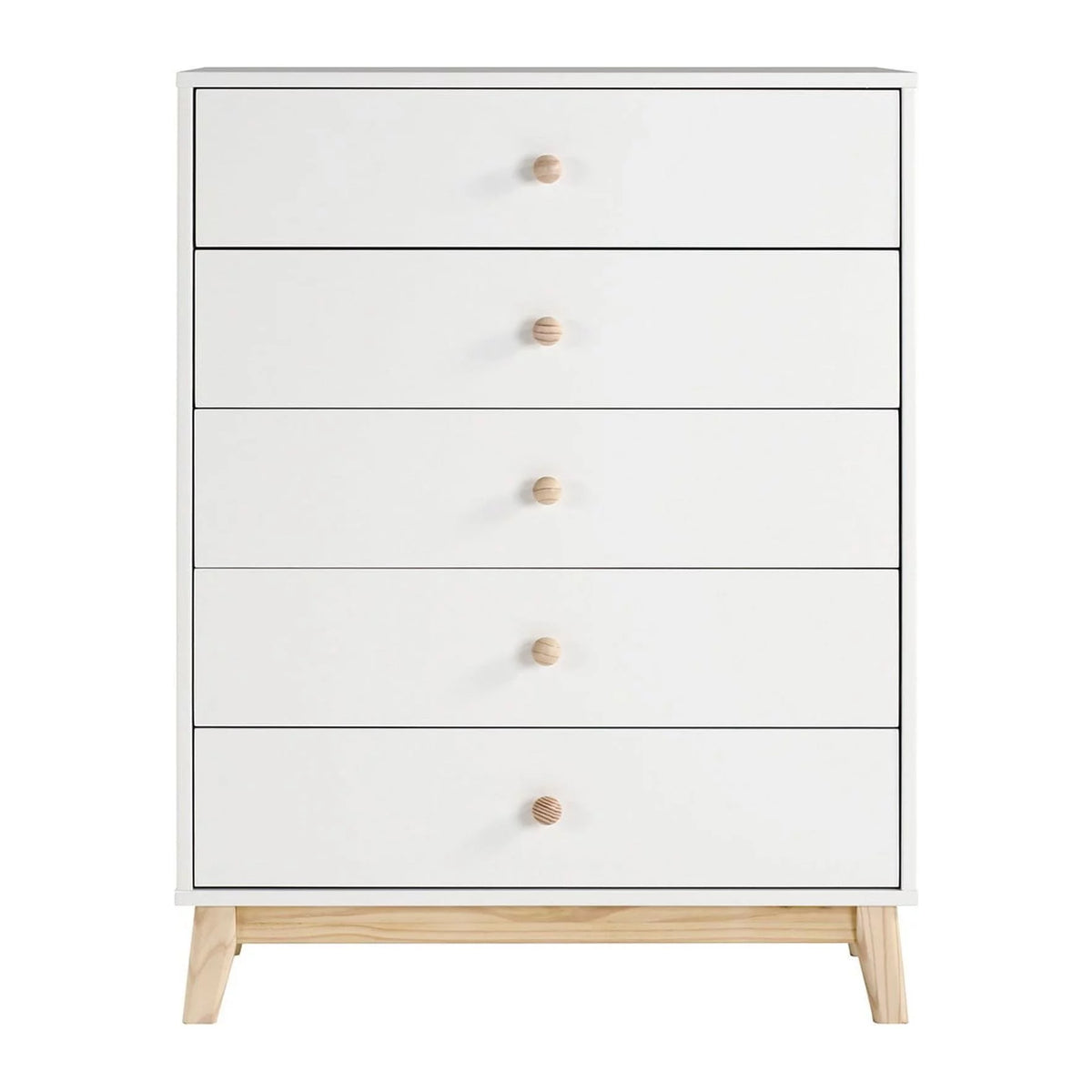 White 5-Drawer Chest A544