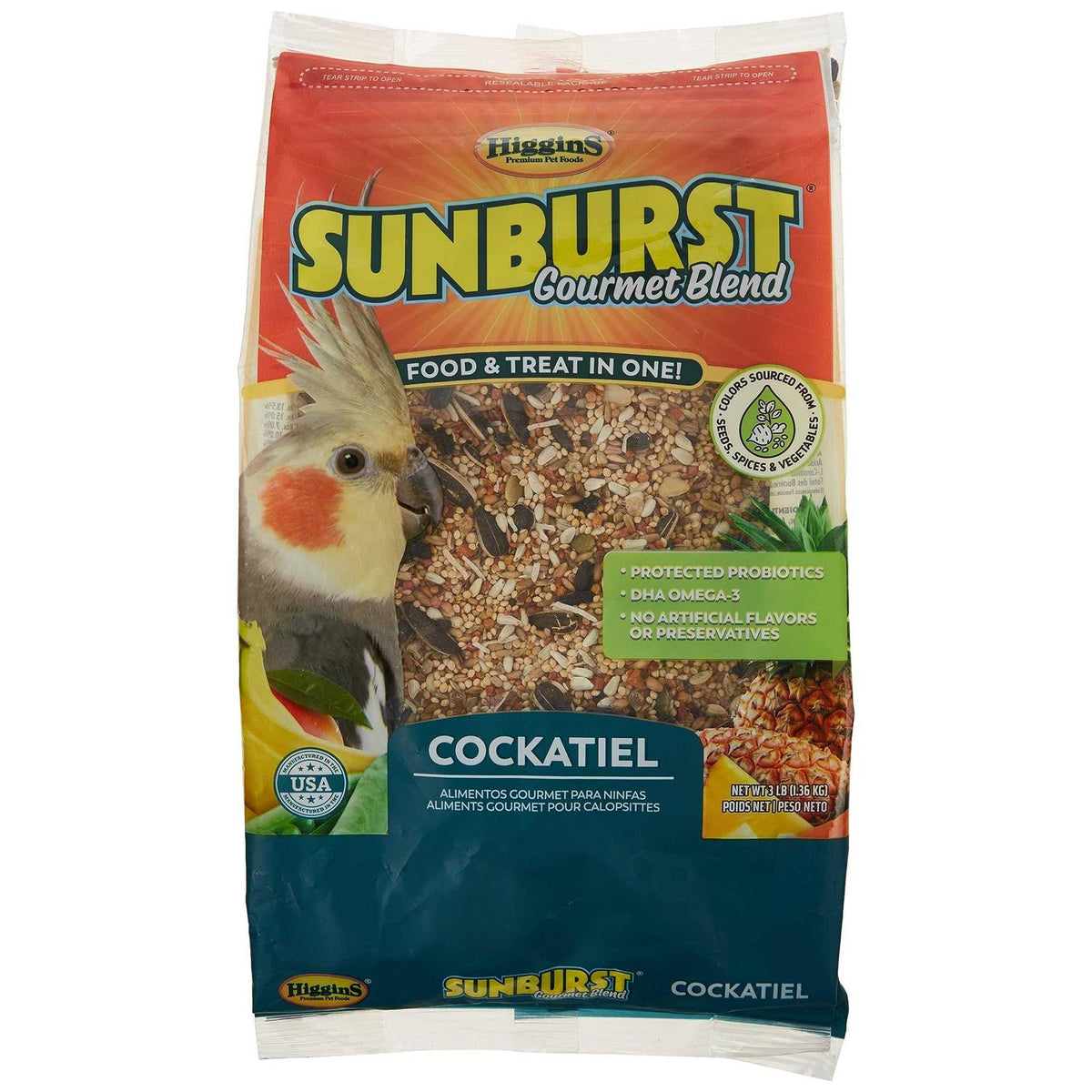 Sunburst Gourmet Blend Cockatiel Food I3309