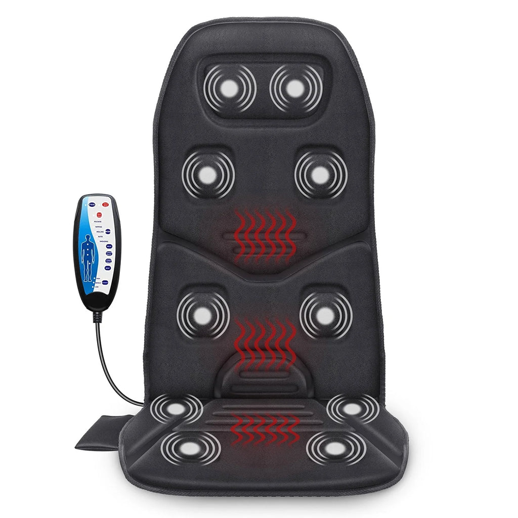 Black Heated Massage Seat Cushion C66543