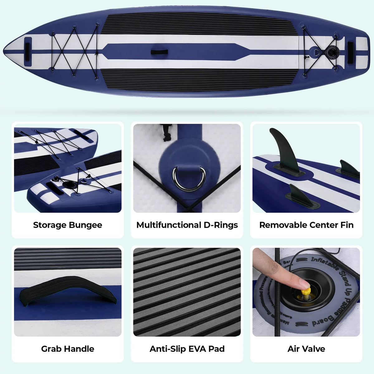 11' Inflatable Stand up Paddle Board with SUP Accessories W700387