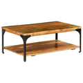 Coffee Table with Shelf Solid Reclaimed Wood Q6607