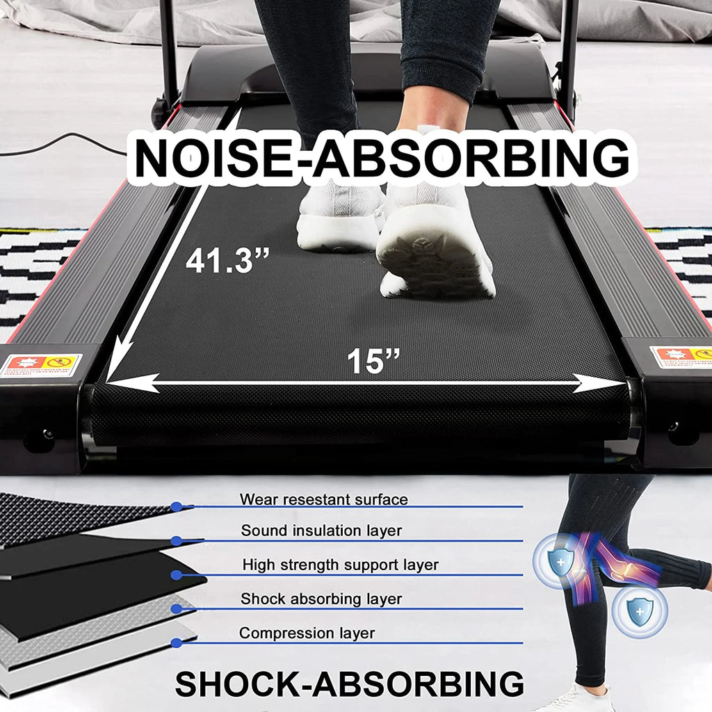 Foldable Treadmill with Incline and Bluetooth K243