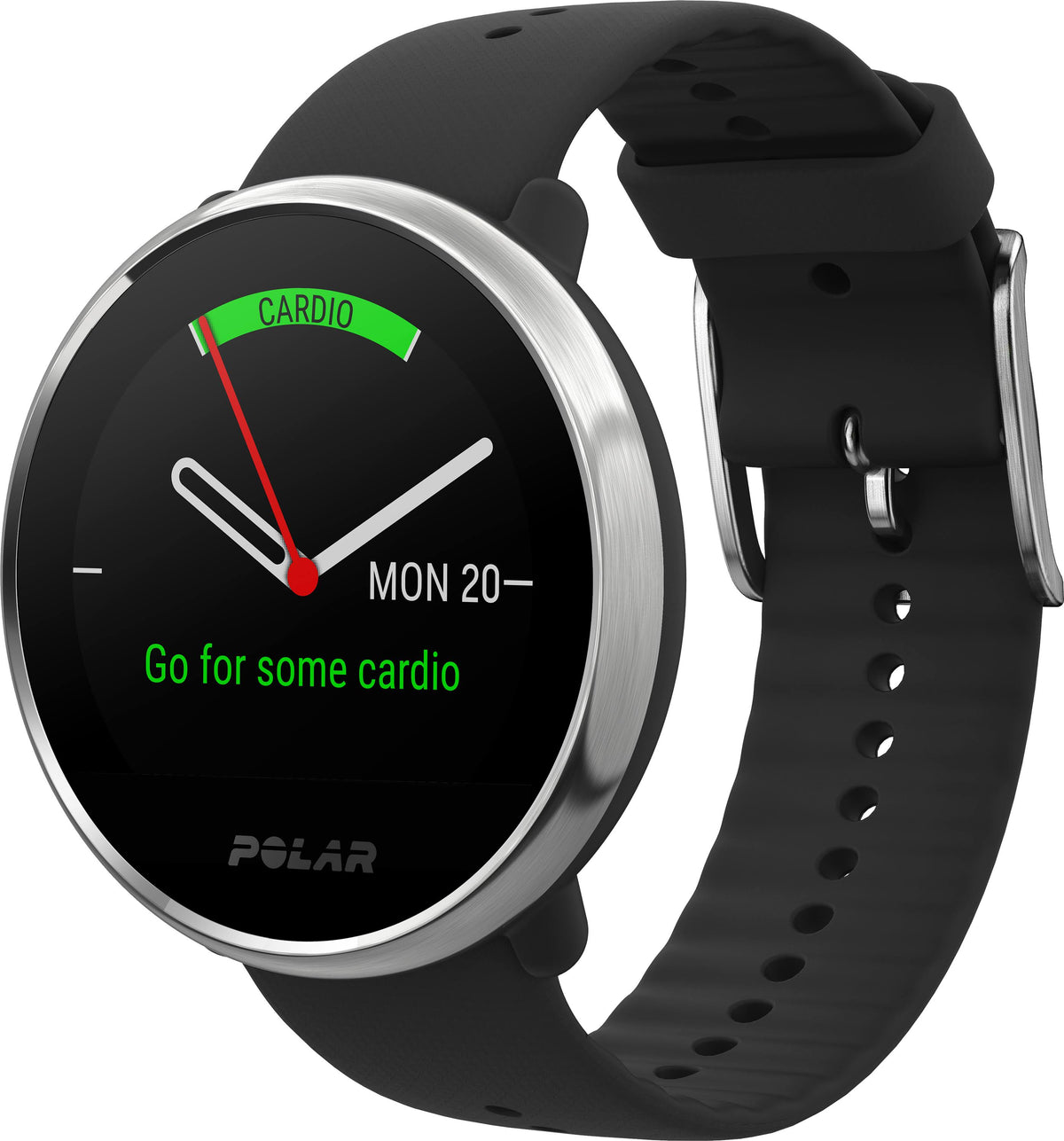 Black Silver GPS Fitness Watch Z1465