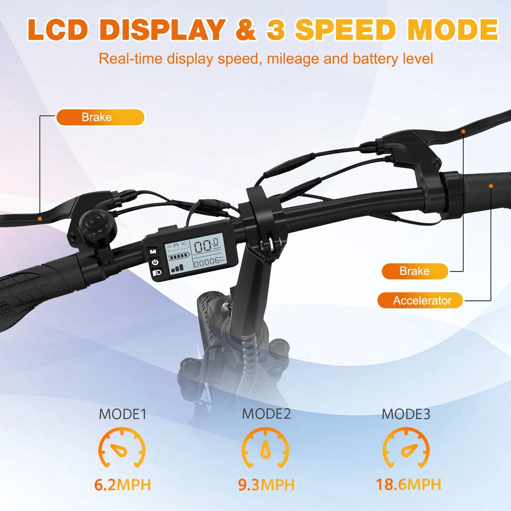 Electric Scooter with Seat, 400W Motor, 12 Pneumatic Tire Foldable U6493
