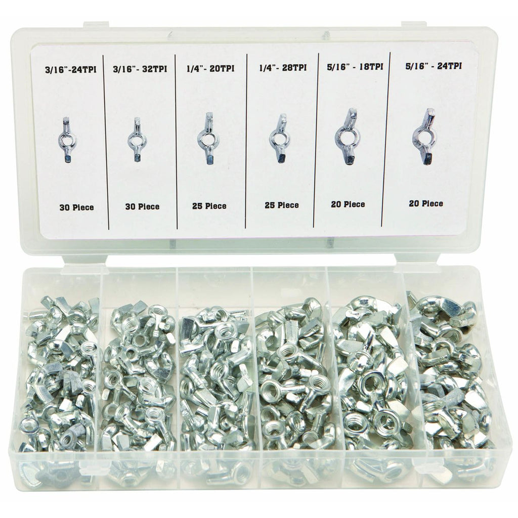 Wing Nut Assortment, 150 Piece Y800167