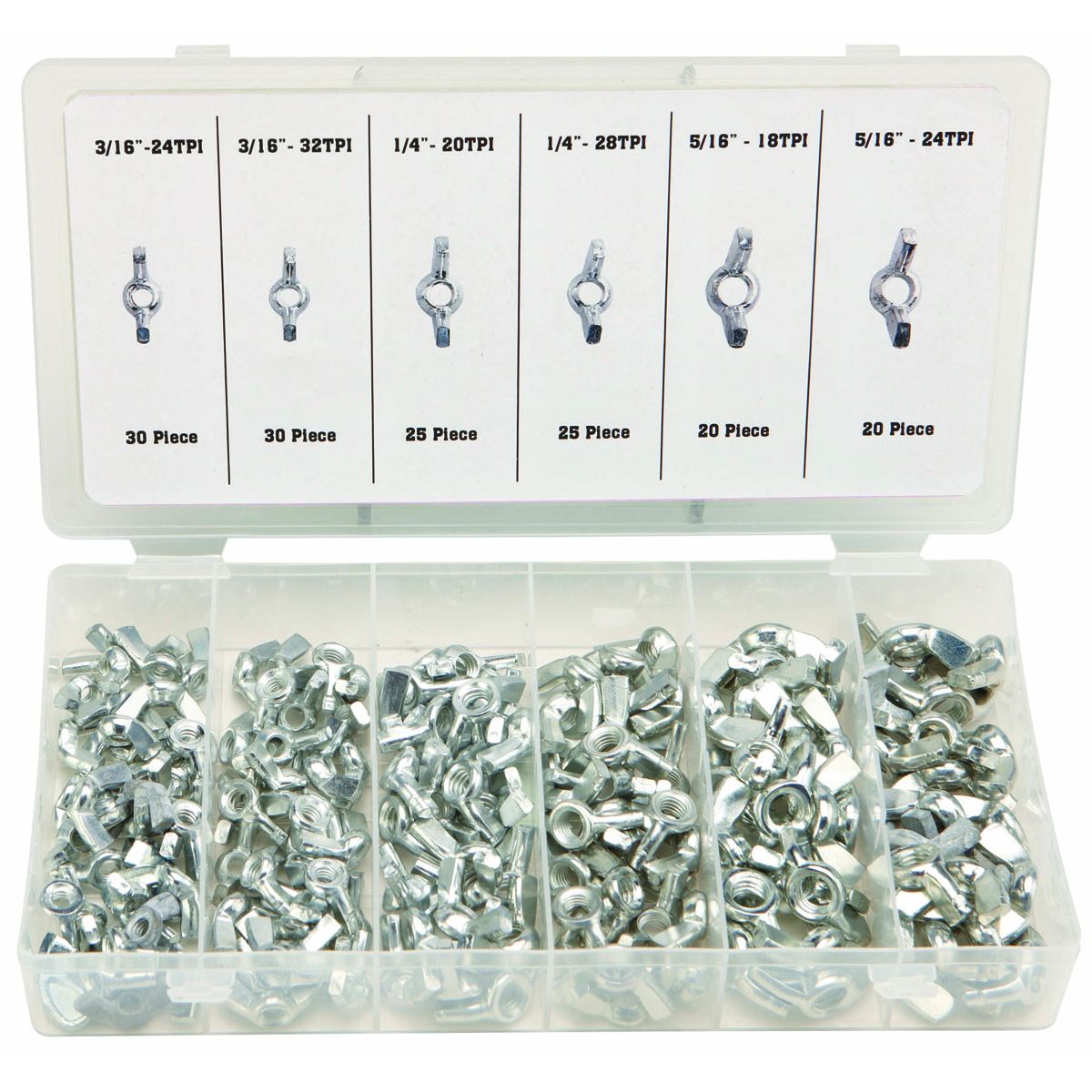 Wing Nut Assortment, 150 Piece Y800167