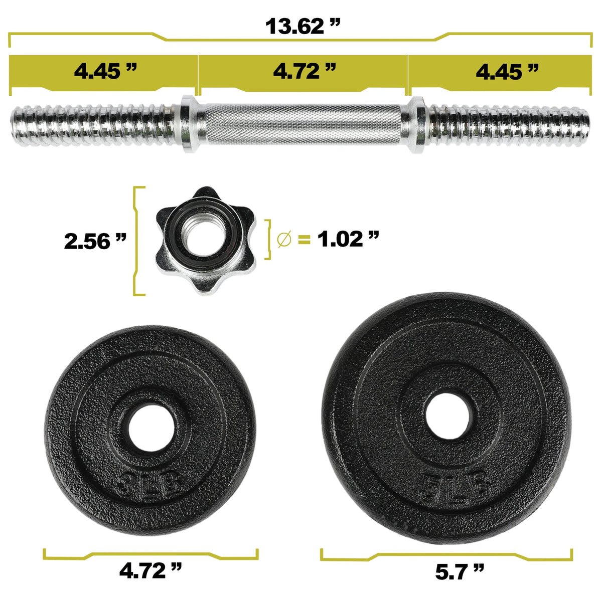 40lb Adjustable Dumbbell Set A5771