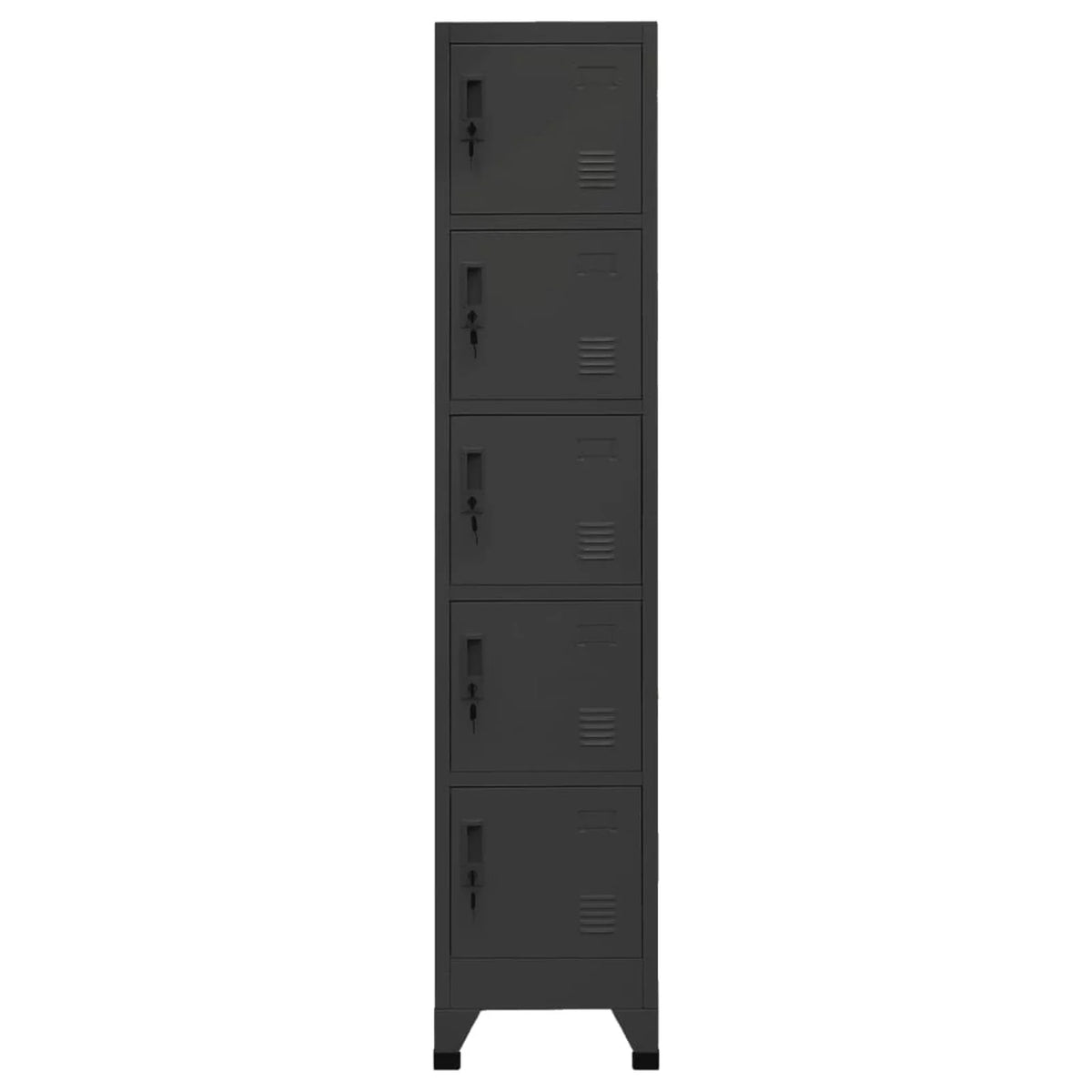 5 Lockable Doors Steel Locker Cabinet R81487