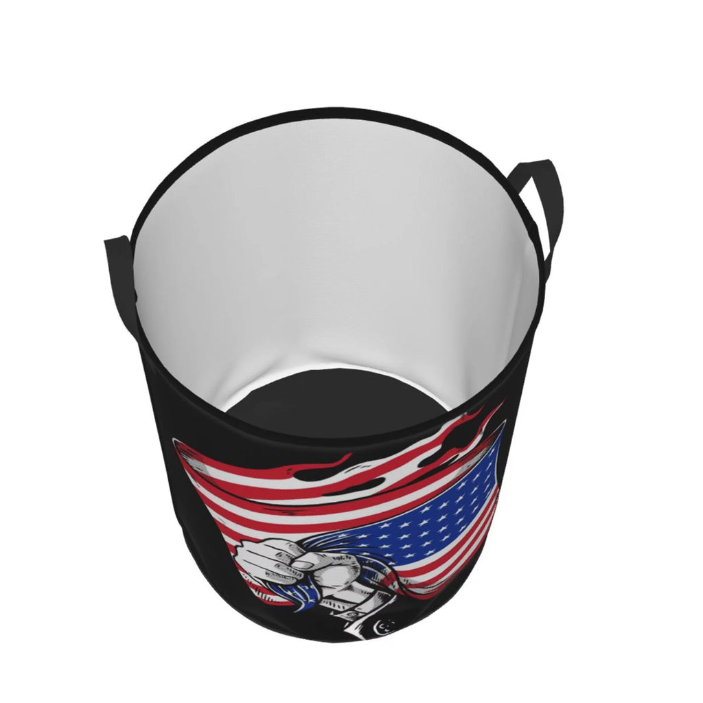 Round Waterproof Collapsible Laundry Basket G590638