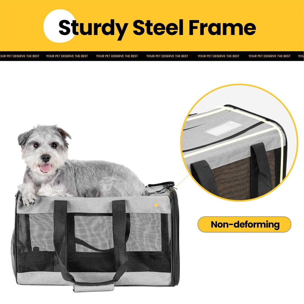 Soft-Sided Cat Carrier with Inner Safety Leash R357638