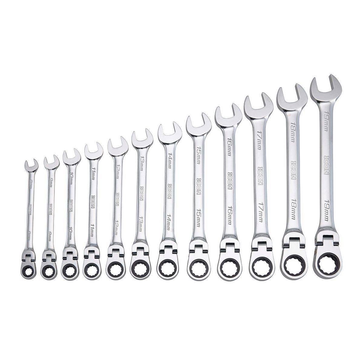 12-Piece Metric Ratcheting Combination Wrench D828