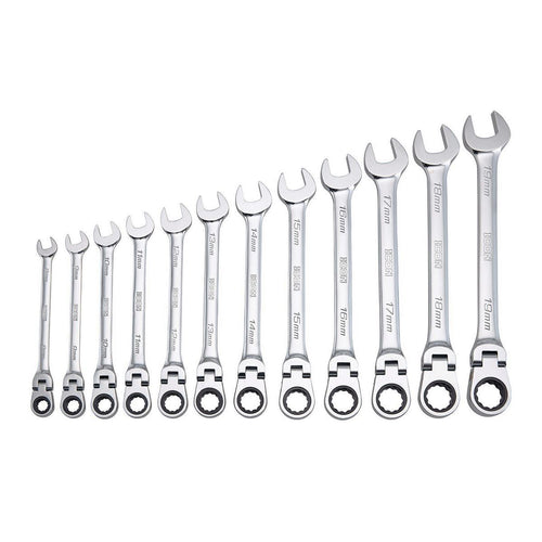 12-Piece Metric Ratcheting Combination Wrench D828