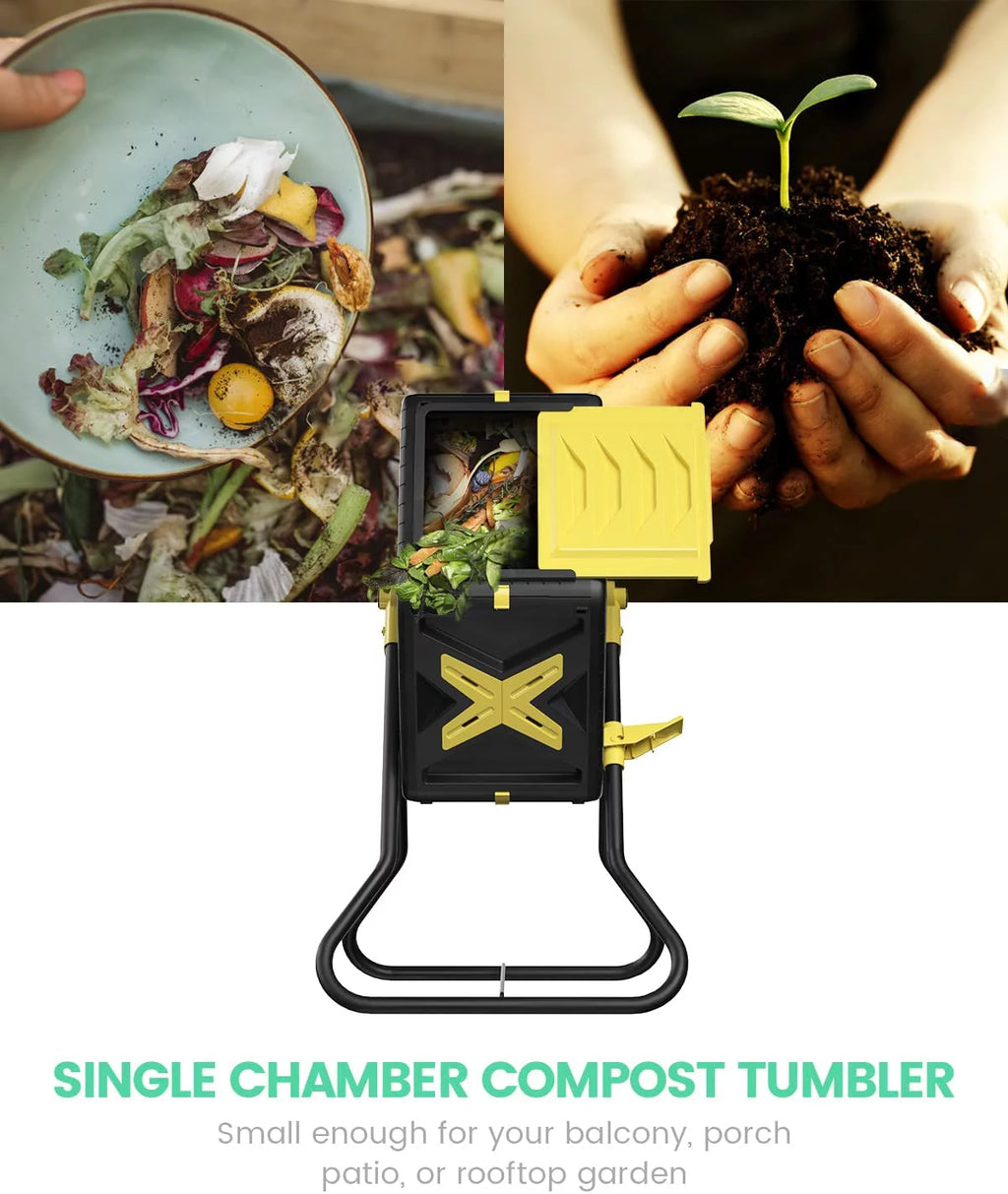 Single Chamber Compost Tumbler 18.5 Gal/70L Q728104