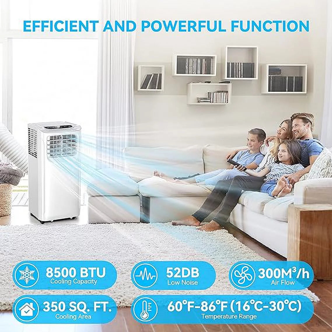 Portable Air Conditioners 8500 BTU White M712271