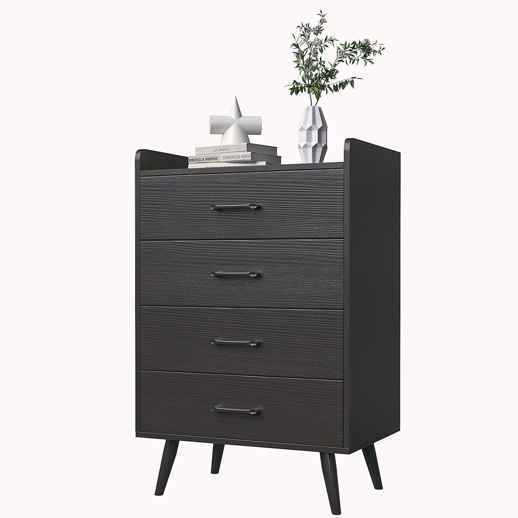 White 4 Drawer Wood Dresser U621