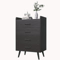 White 4 Drawer Wood Dresser U621