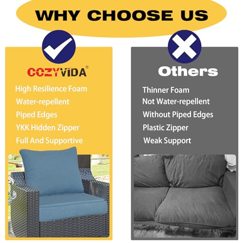 20"x42" Water-Proof UV Resistant Outdoor Dining Chair Cushion Q76067