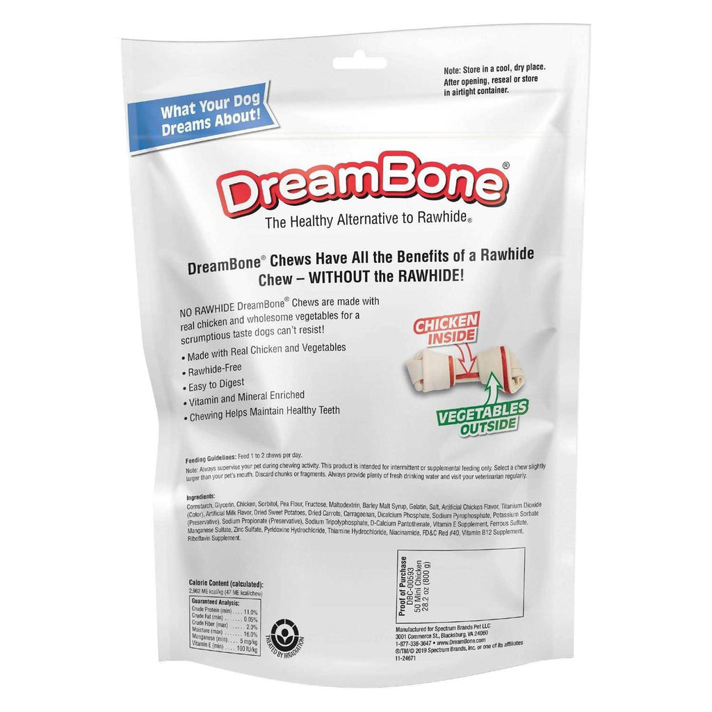 Mini Bones Dog Chews with Chicken and Vegetable W5195