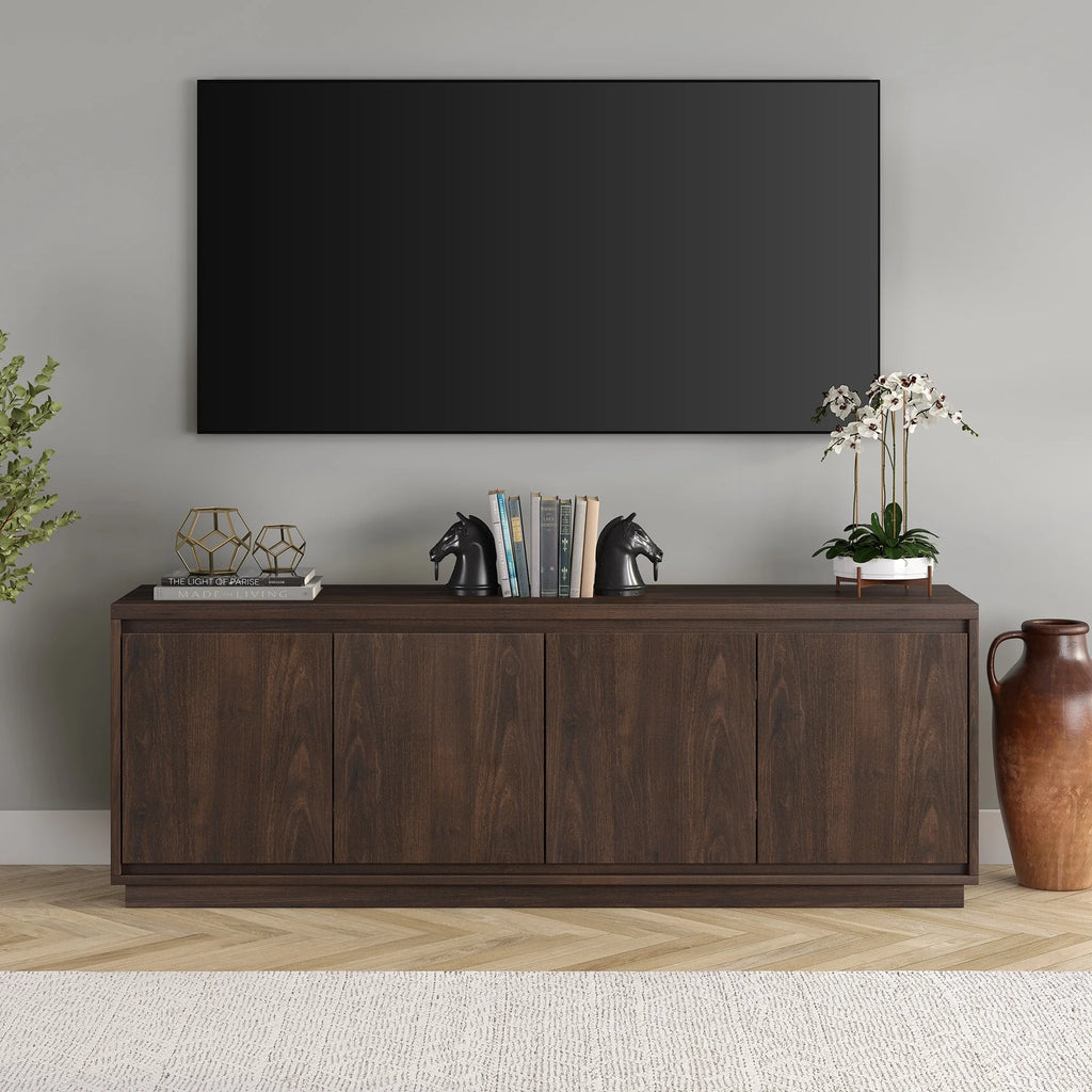 Alder Brown Rectangular TV Stand P53098