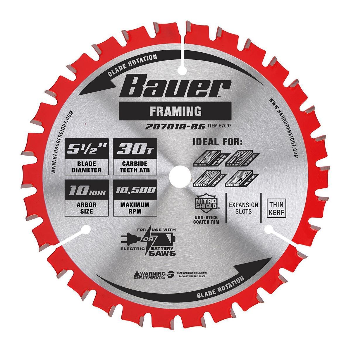 5-1/2 in. 30T Framing Circular Saw Blade L4601