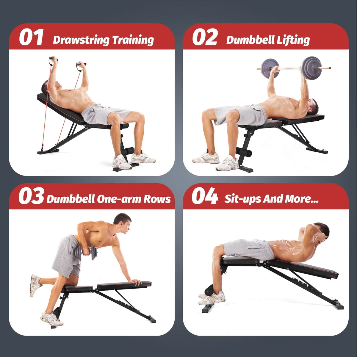 Adjustable Incline Decline Foldable Weight Bench C776572