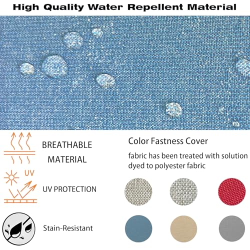20"x42" Water-Proof UV Resistant Outdoor Dining Chair Cushion Q76067