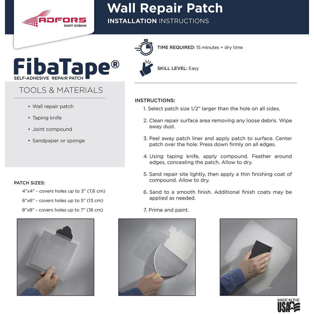 Wall and Ceiling Repair Patch M685