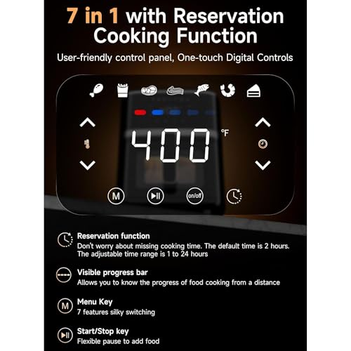5.28 Quart Stainless Steel Digital Air Fryer Oven P880