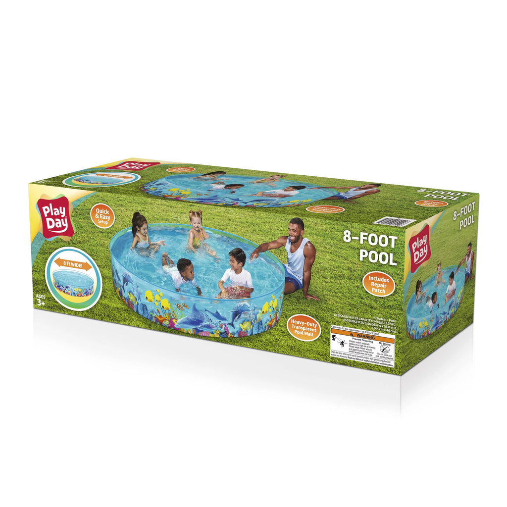 8' x 8' Multicolor Round Kiddie Pool B597