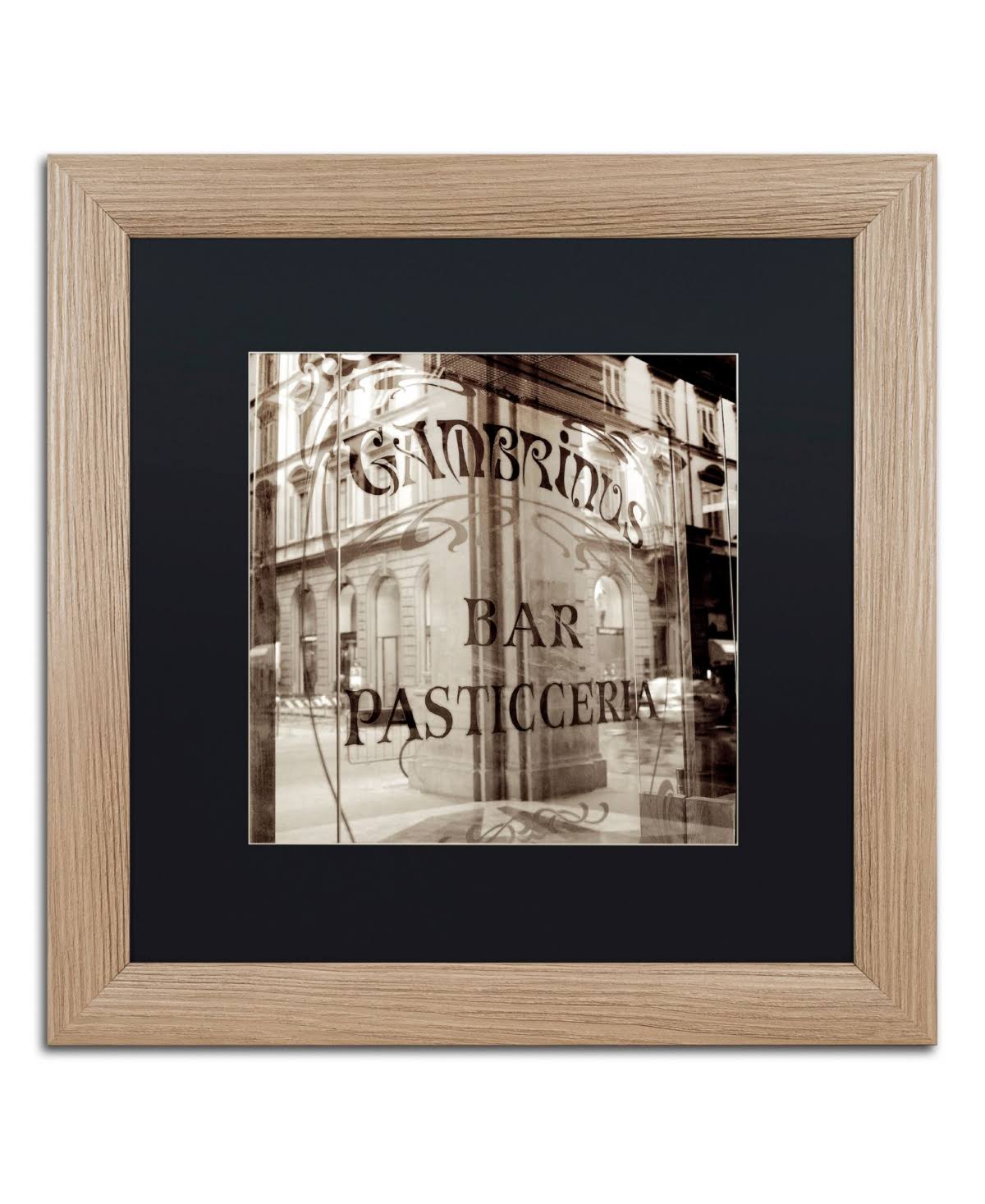 Black Matted Framed Art Q7311